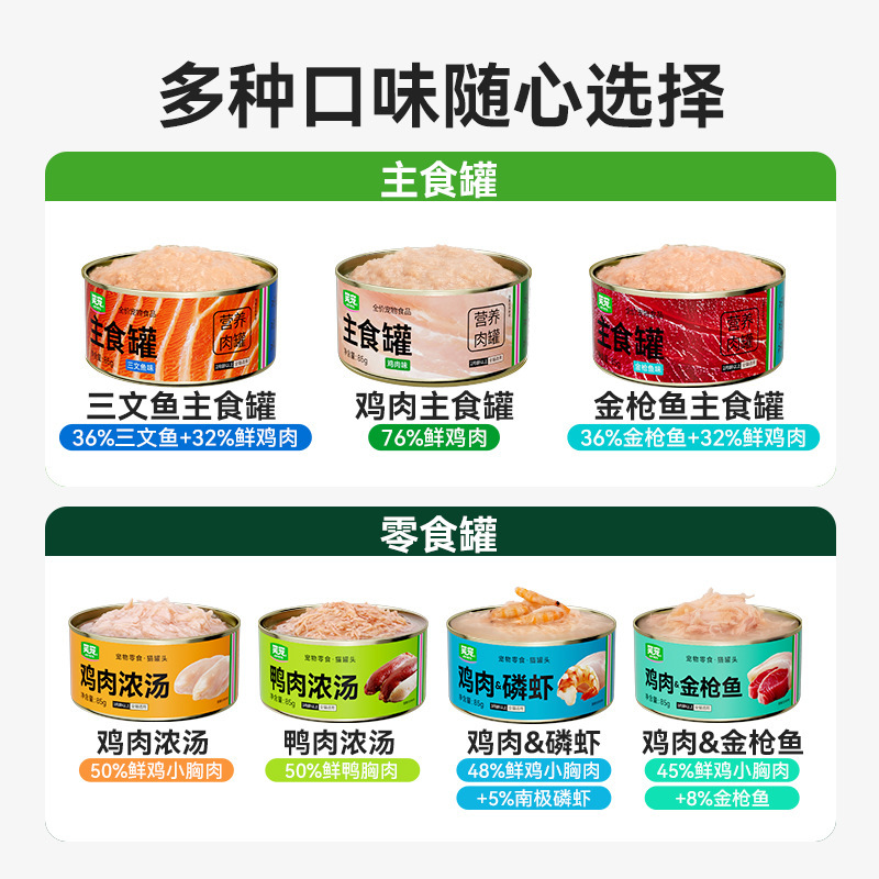 Xiaopetメーカー卸売猫缶詰ウェットフードペット缶詰猫食事パック定価猫ウェットフード主食缶|undefined