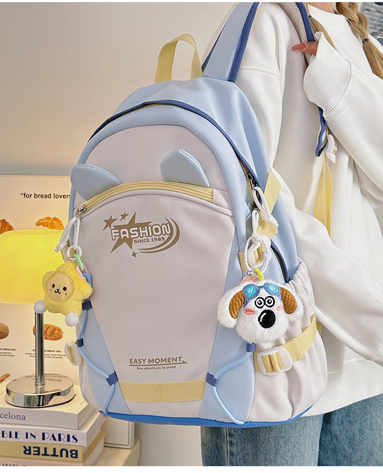 Zaini per bambini Zaino Nuovo stile Moda Stile carino Grande capacità Zaino per studenti delle scuole medie Zaino semplice e versatile_voghion.com