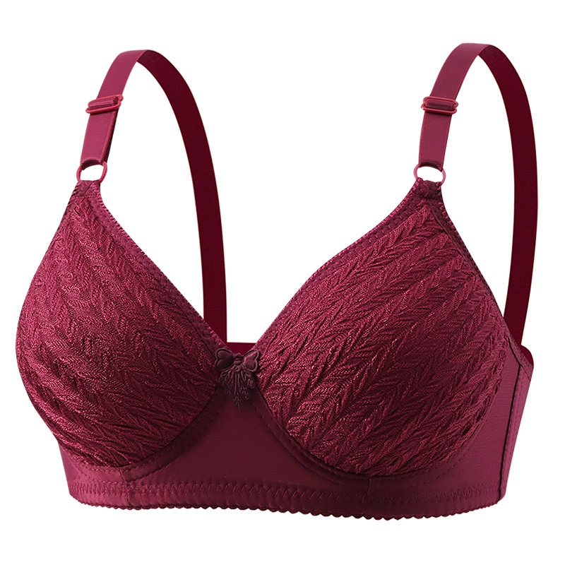 Thin underwear for mother, push up bra, comfortable wireless bra, breathable bra top, for middle age