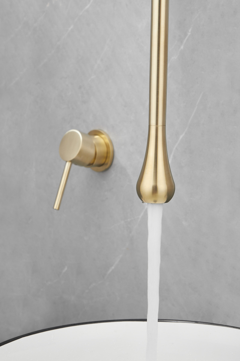 The length of the hanger can be changed to a wall-mounted concealed ceiling water drop faucet creative art hanger with a single-hole countertop control for cooling and heating undefined