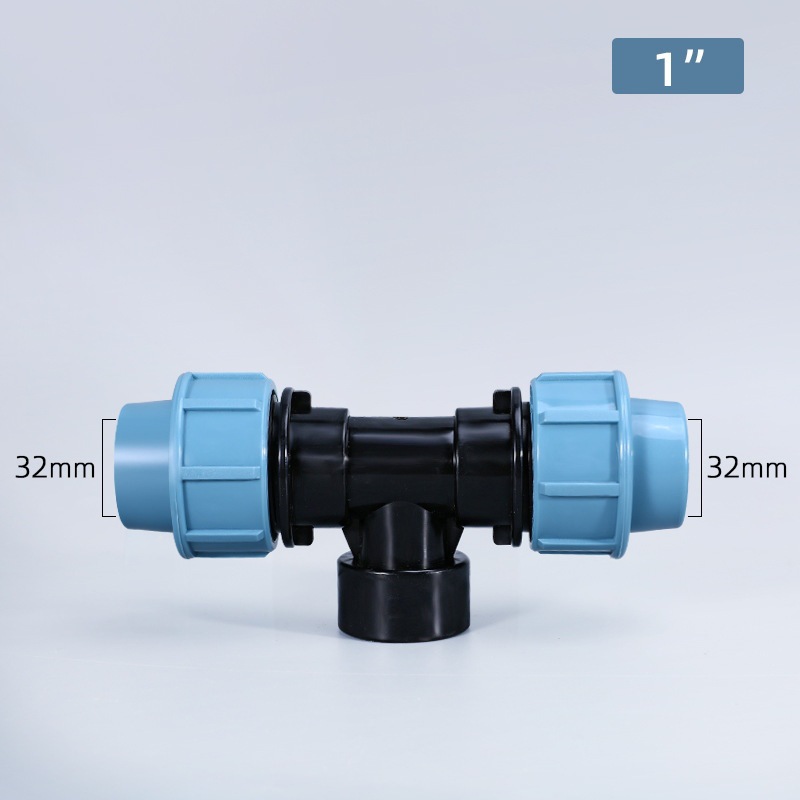 Conector de tubería de agua de plástico PE accesorios de tubería de conexión rápida PE reparación de emergencia cable interno codo PE Conexión de tarjeta rápida cable externo tee al por mayor