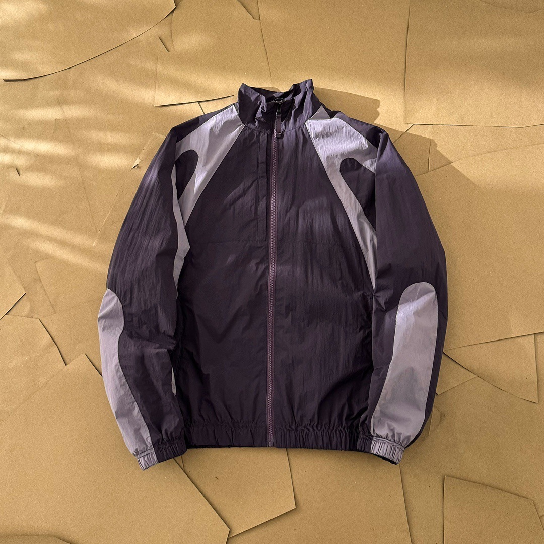 Chaqueta de cuello de contraste para hombres y mujeres