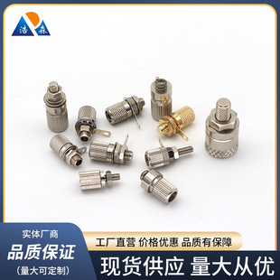Ground post nickel plated test terminal high current terminal copper gold plated 4mm banana socket all metal