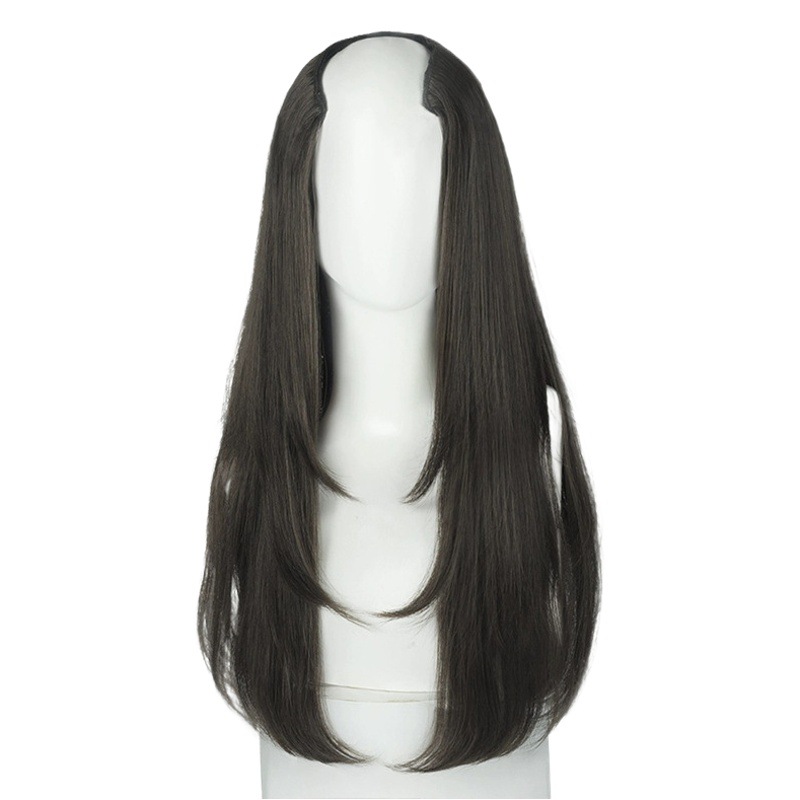 Wig long hair extension female high-layered mid-length inner buckle natural one-piece seamless invisible simulation hair piece