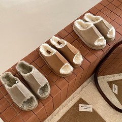 河南桑坡村2025新款波特舒芙蕾休闲一字鱼嘴拖肯豆同款极简舒适