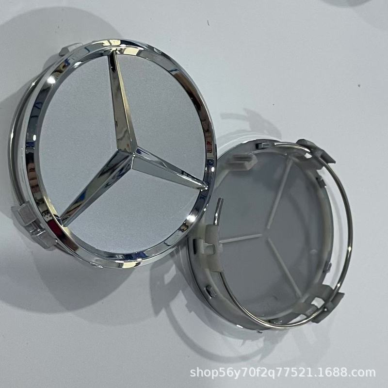 新しいメルセデスベンツホイールハブカバー c180 c200 e260 e300 s350 ml350 ホイールセンターカバーに適しています。|undefined