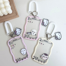 chiikawa便签学生校园卡套带挂绳可爱工作牌挂胸公交地铁饭卡门禁