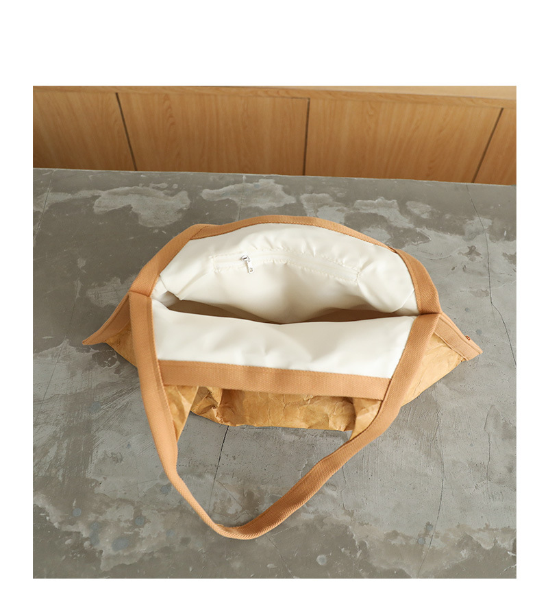 Θήλεις Μεγάλος. Χαρτί Κραφτ Στερεό Χρώμα Χρώματος Οδός Χάι Στριτ Στριτ. Τετράγωνο Μαγνητική Πόρπη Σακούλα Ώμου display picture 17