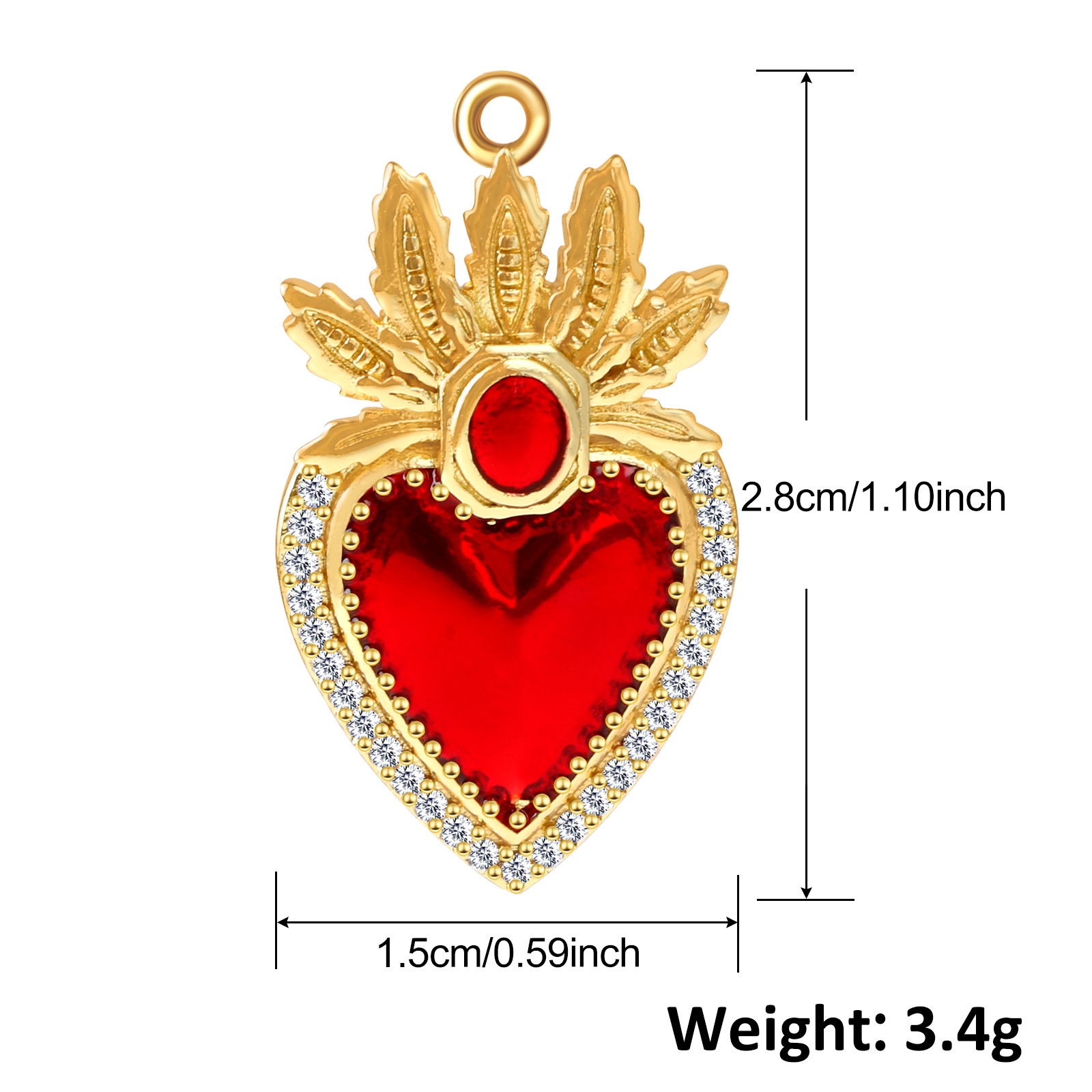 6g Weight Pendant Jewelry Making Type 15*28mm, 20*17mm, 30*14mm Jewelry Making Size Gold Plated Plating Material Gem Inlay Material DIY Jewelry Accessories Classification 1 Piece Quantity Copper Material Cross, Heart Shape, Wings Pattern Polished Finish Inlay Design Retro Style 1 Piece 15*28mm 20*17mm 30*14mm Copper Gem Gold Plated Cross Heart Shape Wings Polished Pendant 3