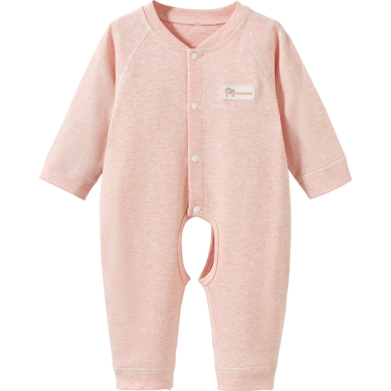 Mono para bebé para primavera, otoño e invierno, ropa de dormir de algodón puro para recién nacidos, niños y niñas, mono con abertura en la entrepierna, traje para gatear, ropa de bebé.