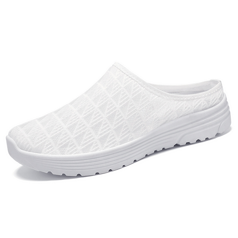 Zapatillas de mujer transfronterizas TEMU para dropshipping, pantuflas de talla grande, calzado casual ligero, moda primavera, zapatos versátiles, transpirables, tipo mule.