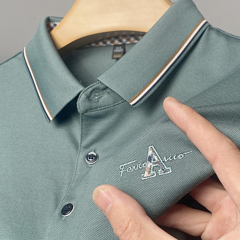 (Soporte de entrega de una sola pieza) verano nuevos hombres de manga corta de solapa más tamaño camisa de polo fábrica al por mayor camisa de comercio exterior