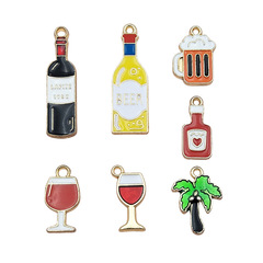 創意ビールdiy合金アクセサリー滴油部品ワイングラスココナッツ飲料ペンダント小ペンダント装飾卸売り