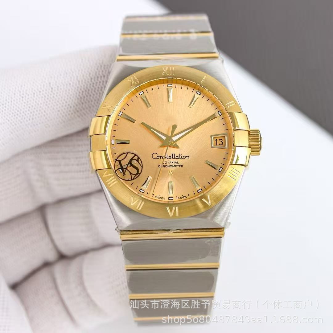 Oujia Men's and Women's Couple Watches Double Eagle Series Constellation Hippocampus Fully Automatic Mechanical Watch Wholesale Direct Sales Cross-Border Foreign Trade