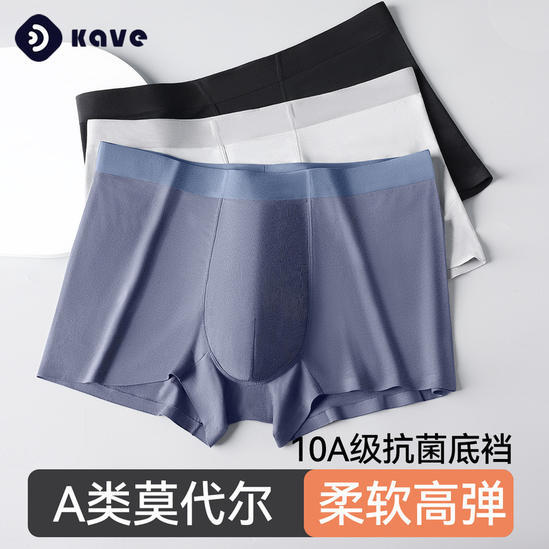 Men's Underwear Modal 10A Antibacterial Crotch Autumn and Winter Breathable Boxer Shorts Seamless Large Size Boxer Briefs Wholesale