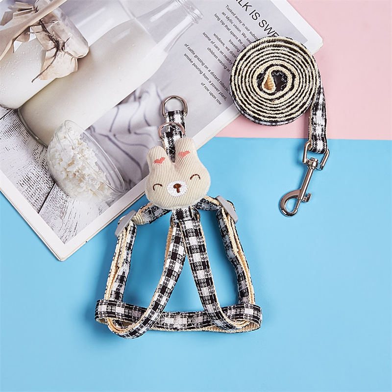 Nueva Correa transfronteriza para el pecho del animal doméstico nueva cuerda de perro mediana y pequeña perro chaleco perro tracción cuerda gato tracción