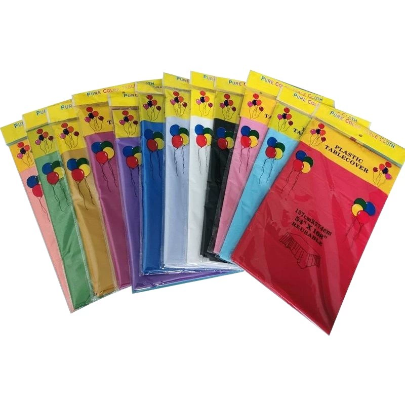 Одноразовая скатерть трансграничная горячая вечеринка в отеле Бытовая прямоугольная скатерть Водонепроницаемая и маслостойкая пластиковая скатерть