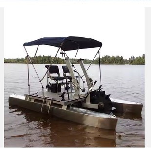Sightseeing Leisure for Diving Eco-Friendly Pedal Catamaran Pontoon Boat Fishing Boat
