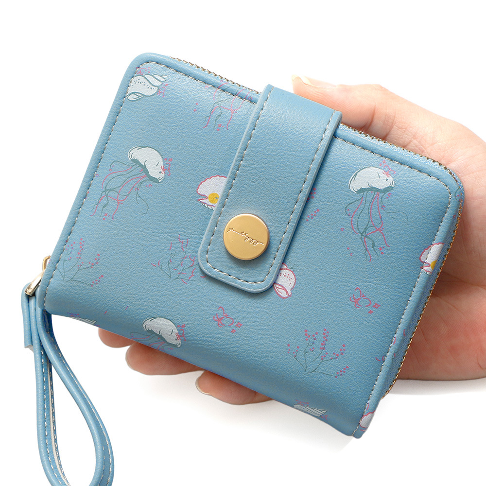 Nuevo bolso corto para mujeres comercio exterior cartera encantadora multifuncional bolso de cambio plegable bolso de monedas bolso de tarjetas múltiples