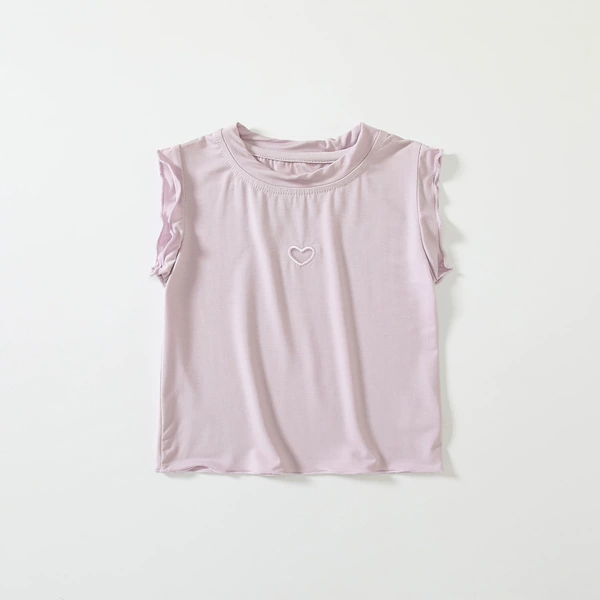 92086 Purple [Soft Mesh Hollow Love Vest]