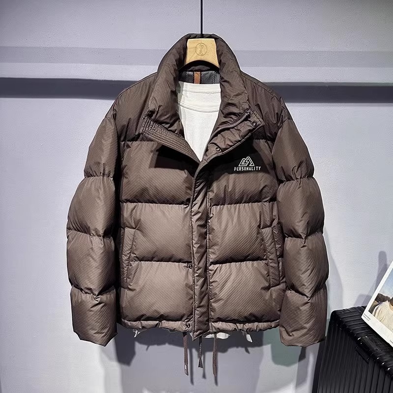 Men's Clothing New autumn and winter stand collar Silk cotton jacket for men autumn and winter high end duck Silk cotton jacket loose windproof warm Silk cotton jacket_voghion.com