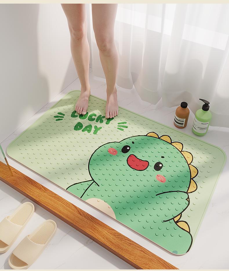 Customized Bathroom Non-Slip Mat, Shower Room Children's Foot Mat, Bathroom Toilet Waterproof Anti-Fall Floor Mat