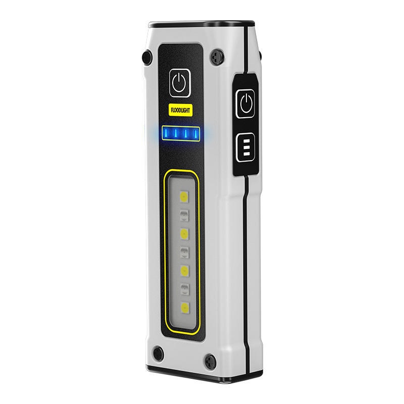 Nueva linterna de fuente de luz doble portátil transfronteriza TYPE-C luz de trabajo multifuncional de carga rápida con linterna de emergencia magnética