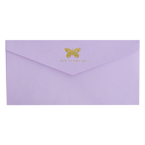 Macaron retro letter paper set European style high-end literary simple greeting card postcard bag gilding envelope