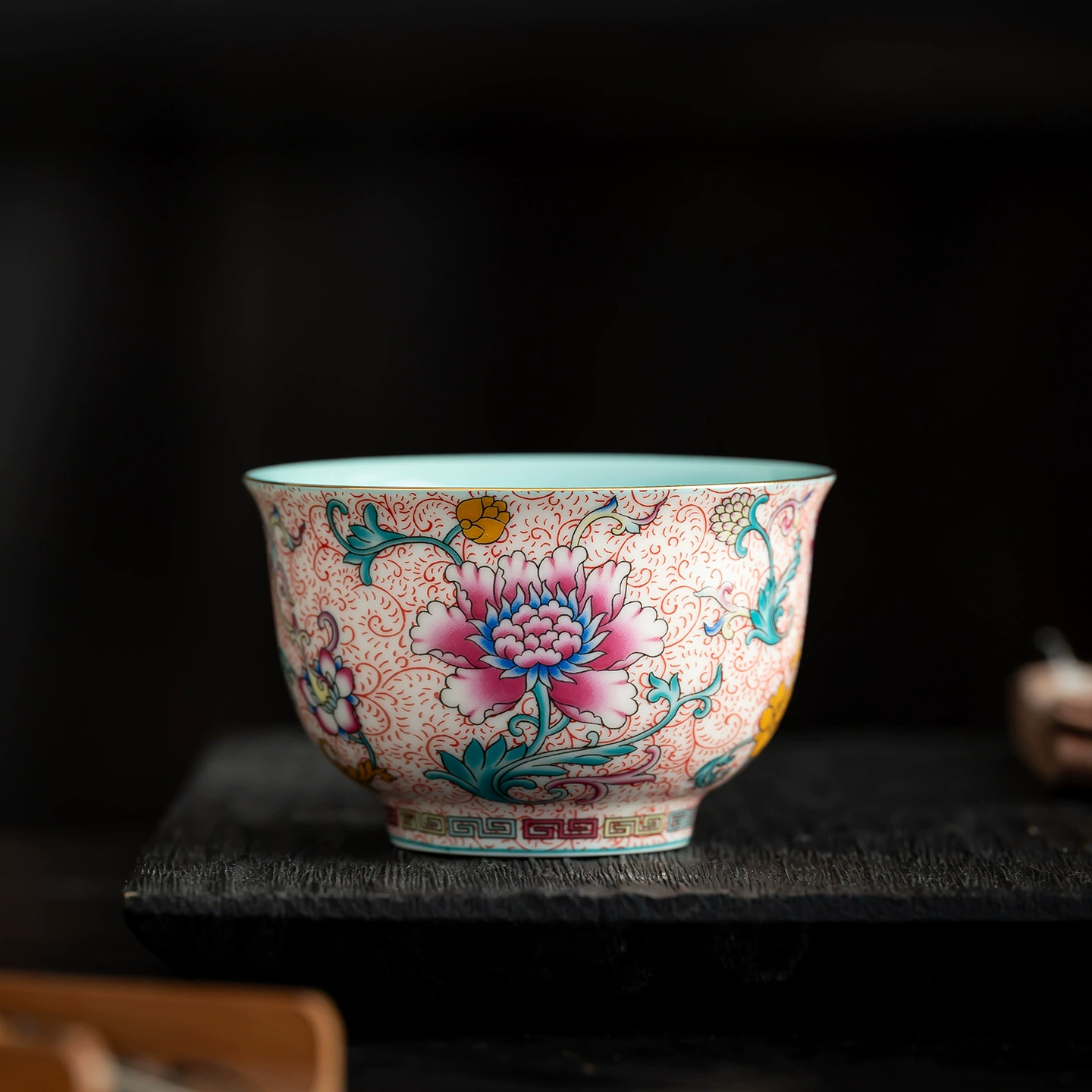 Retro enamel, ceramic high quality tea cup, tea set