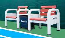 铝合金移动式网球柱网球网比赛型球场户外运动员休息坐椅子带棚