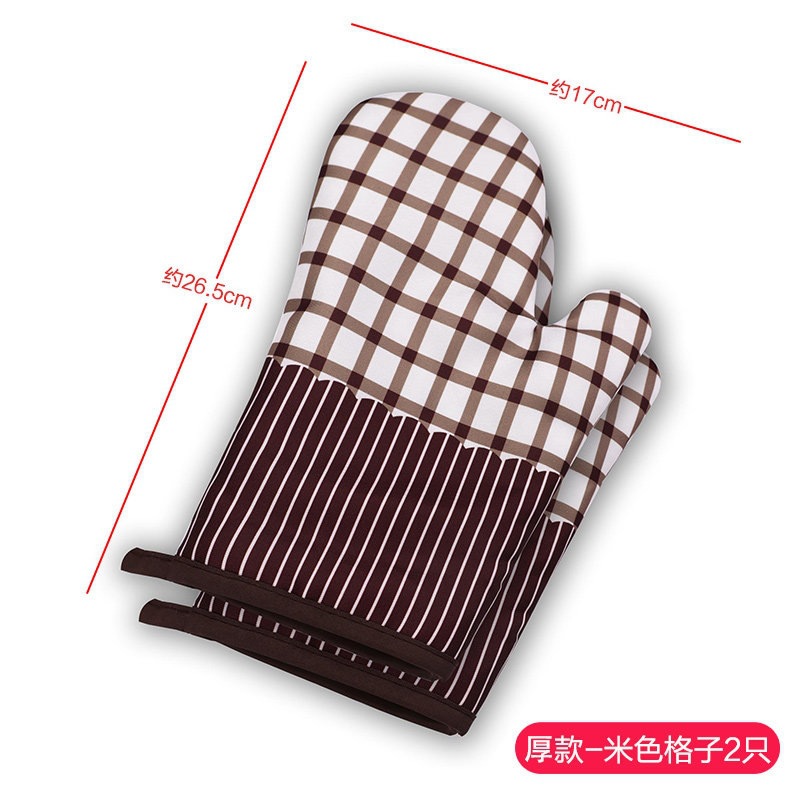 Guantes de aislamiento térmico a prueba de quemaduras y engrosamiento horno de microondas para hornear barbacoa de silicona especial resistente a altas temperaturas horno de cocina a prueba de calor doméstico