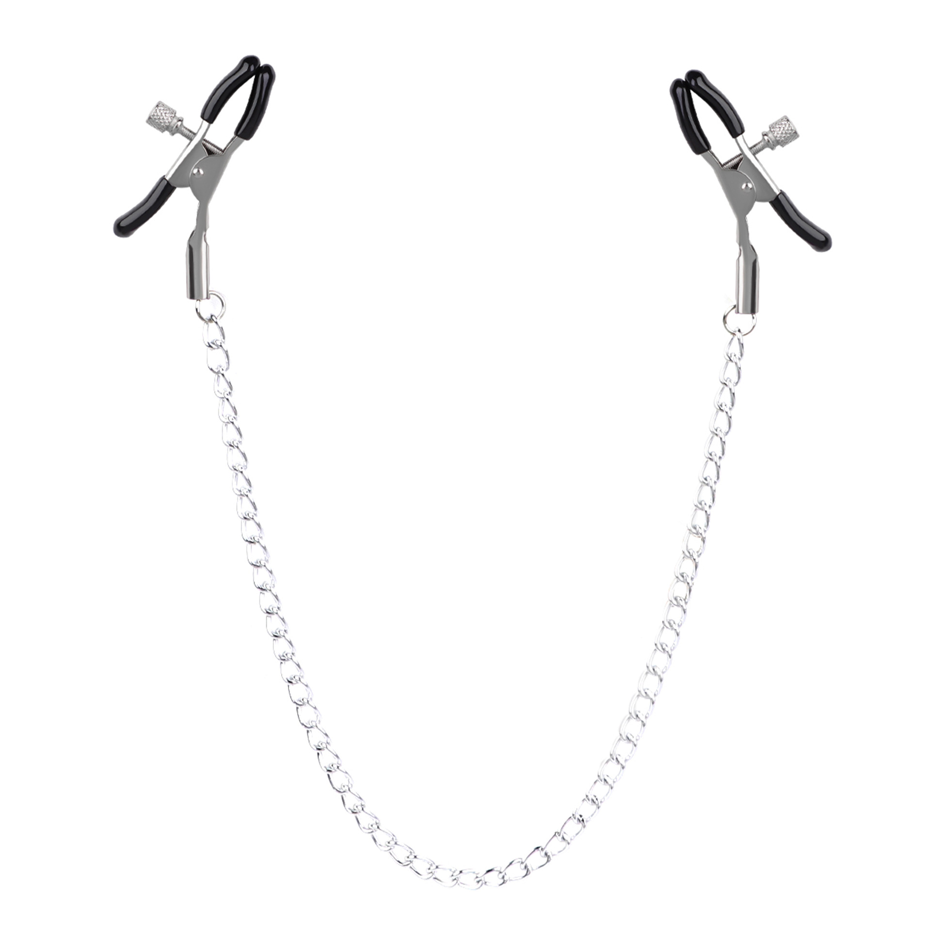 실버 롱 체인 클립