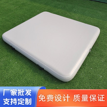 厂家批发露营充气拉丝床垫 加高懒人充气床垫户外露营折叠便携睡