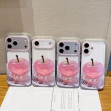 红水晶苹果适用iphone17保护套苹果17pro手机壳高级感可爱保护壳