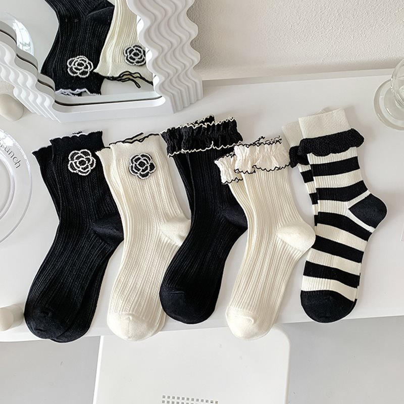 Cute thin knee socks