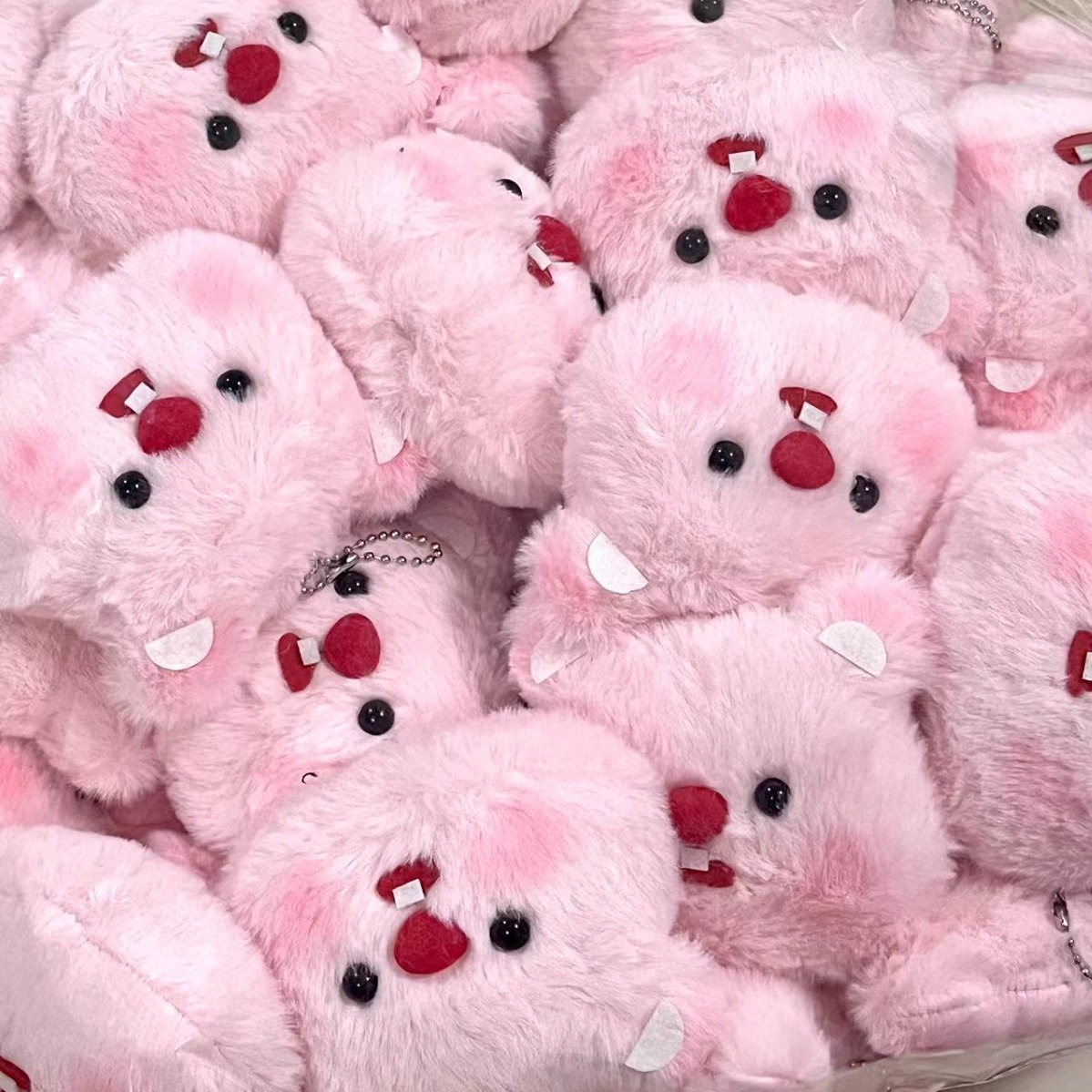 Cartoon plush keychain