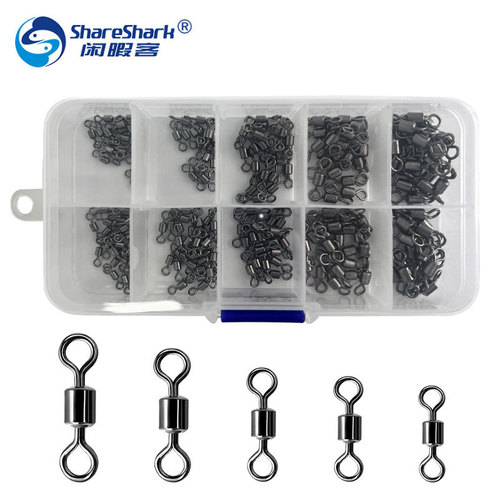 Cross-border Shareshark 210 pieces high-speed American swivel 8-figure ring connector set swivel