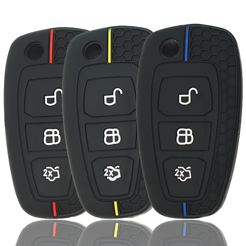 For Ford New Focus Pattern Protective Case Ecosport Tourneo Silicone Key Cover