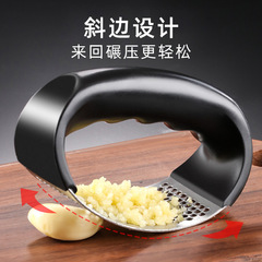 Circular Garlic Press Garlic Paste Maker Home Use Manual Stainless Steel Garlic Press