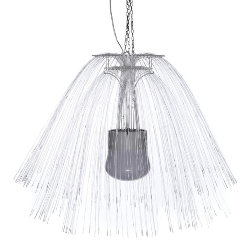 Plaza al aire libre impermeable cielo estrellado paisaje luz Festival colorido gradiente lámpara de agua al por mayor LED de fibra óptica lámpara de agua