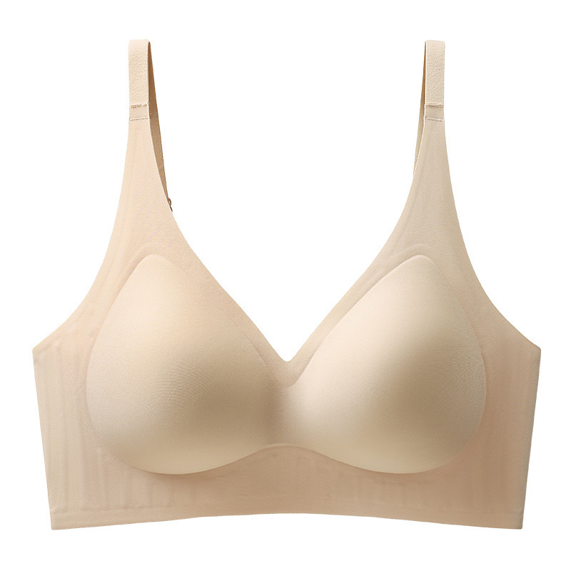 女性用ラテックスシームレス下着、プッシュアップ、サイドリフト、胸見せ、通気性、ノンワイヤー、フルカップ固定カップブラ|undefined