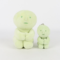 跨境新品SMISKI Plush Keychain角落君毛绒玩具绿色公仔挂件玩偶