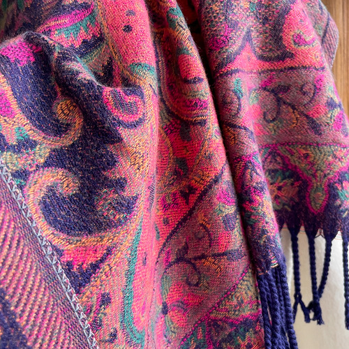  new ethnic style retro tassel shawl with dual-purpose women's travel vacation photo scarf cloak jacket