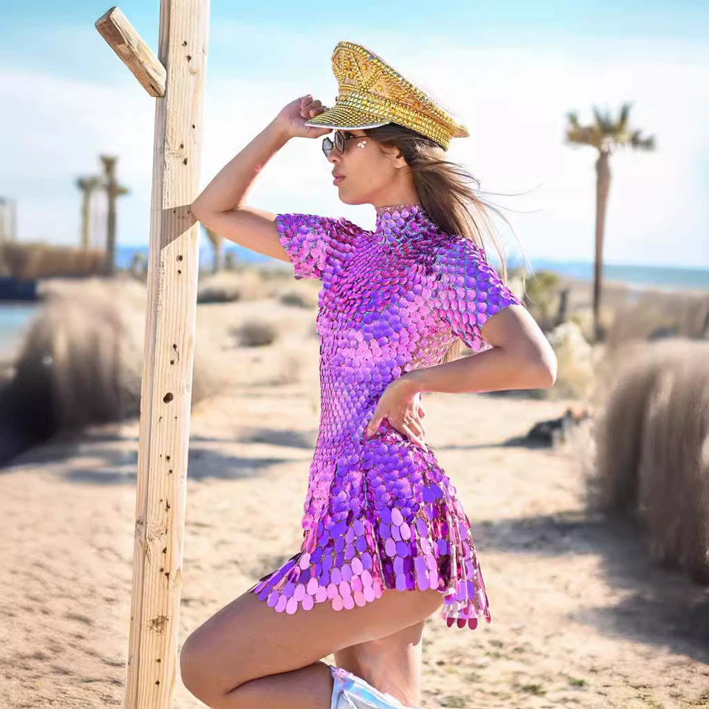 Сияющие ногти sequins, костюм, европейский стиль
