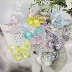 AB Electroplating Butterfly Rose Flower DIY Handmade Resin Accessories Cream Adhesive Phone Case Droplet Resin Material Creative