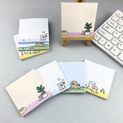 线条小狗便利贴学生开学粘性创意高颜值少女学生便签学习留言记事