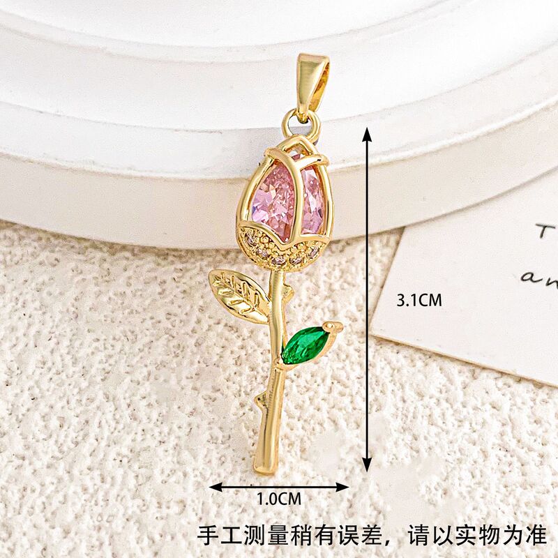 吊坠浪漫玫瑰花朵气质轻奢华丽配饰时尚热卖高级感不掉色DIY配饰|undefined