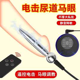 c61马眼双电极金属脉冲护理 短款不锈钢舒缓器具成人私护用品批发