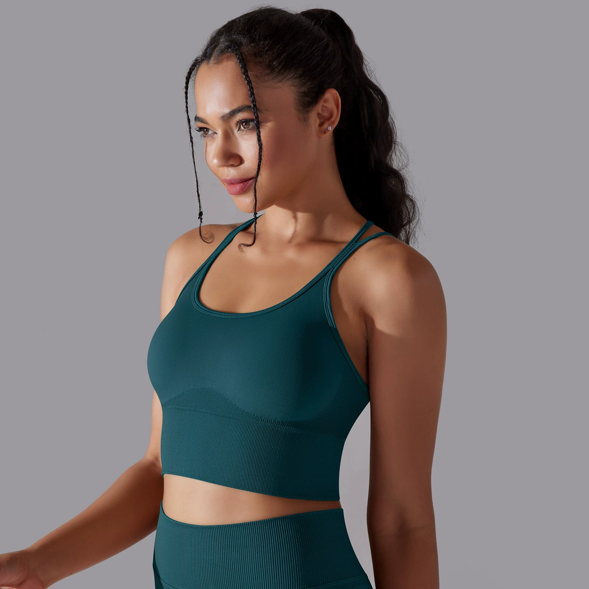 (Cross-border trading), shockproof sports underwear, high strength yoga clothing, bra, European style, beautiful back, tight