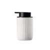 Vertical pattern white sand bottle bubble bottle (black cap)